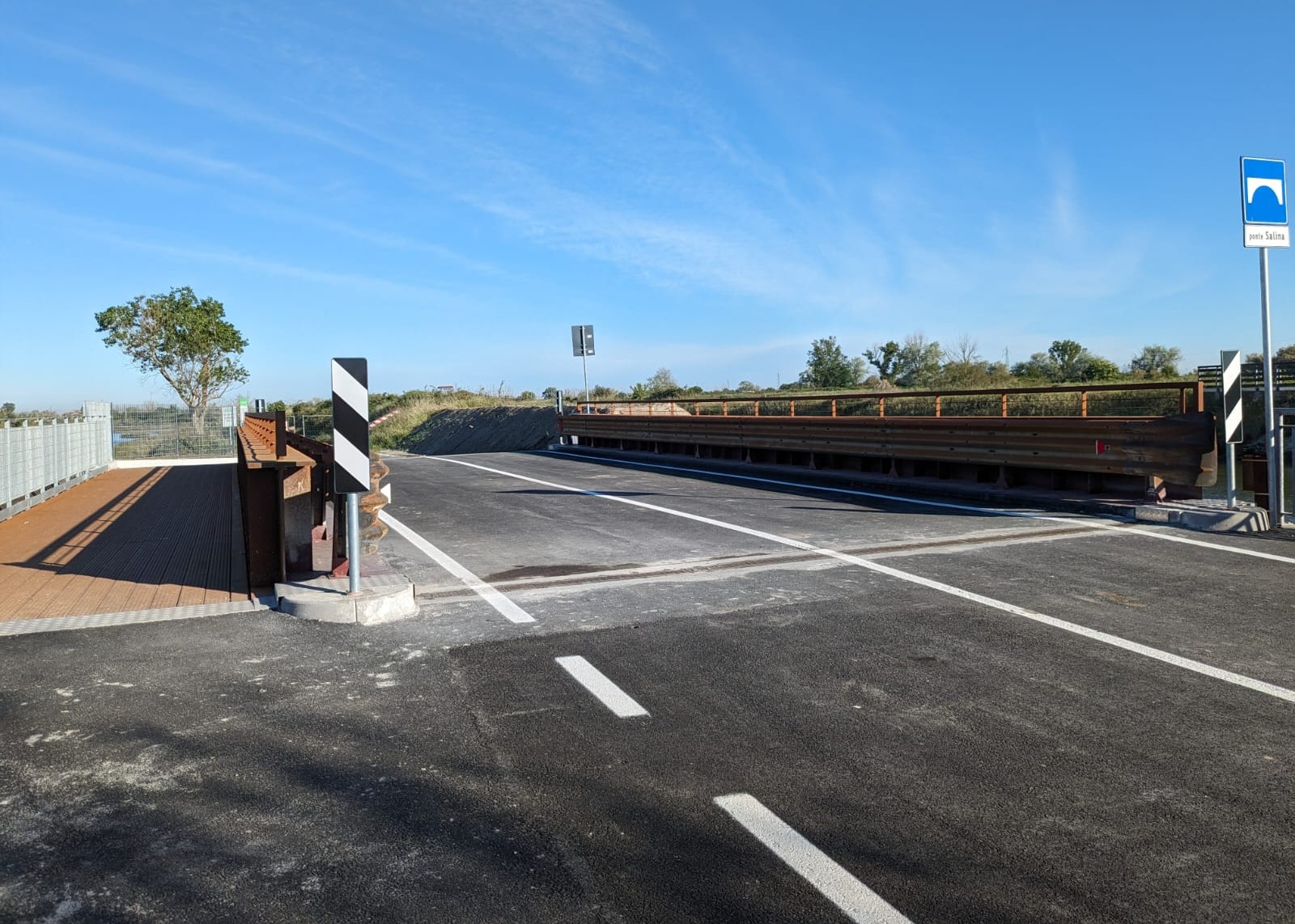 Inaugurato il nuovo ponte della Salina