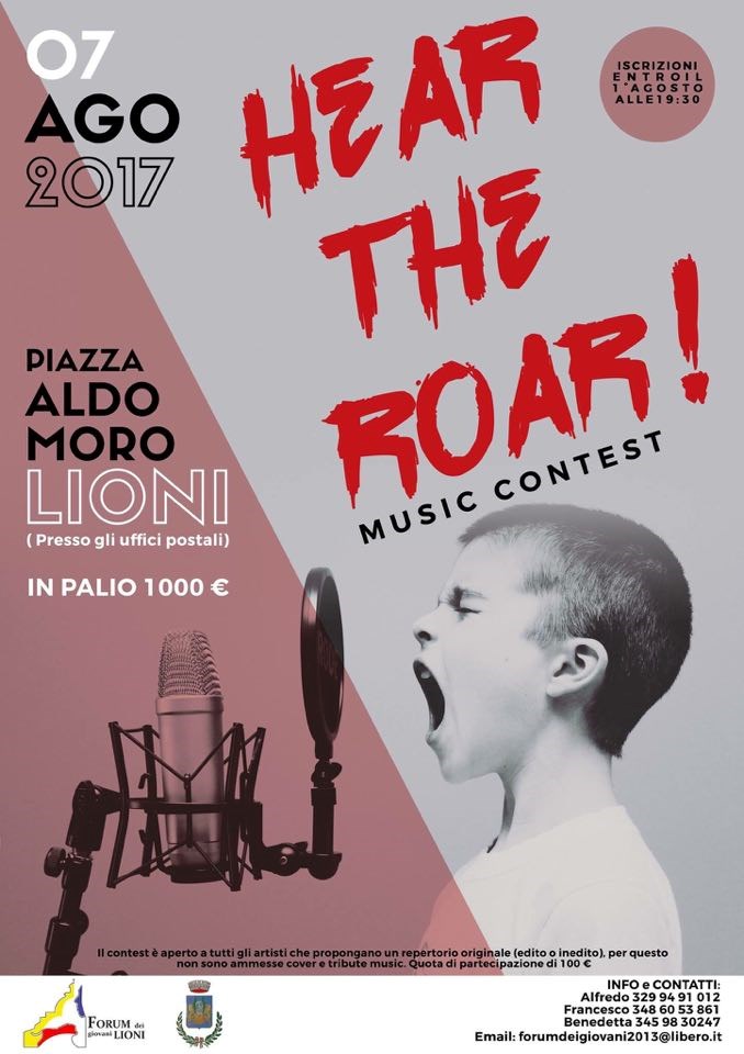 Hear the roar! Contest musicale - Forum dei giovani