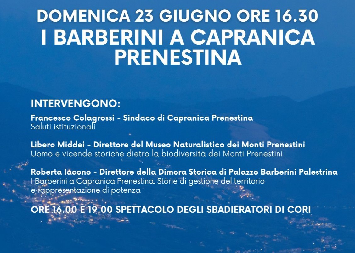 I BARBERINI A CAPRANICA PRENESTINA