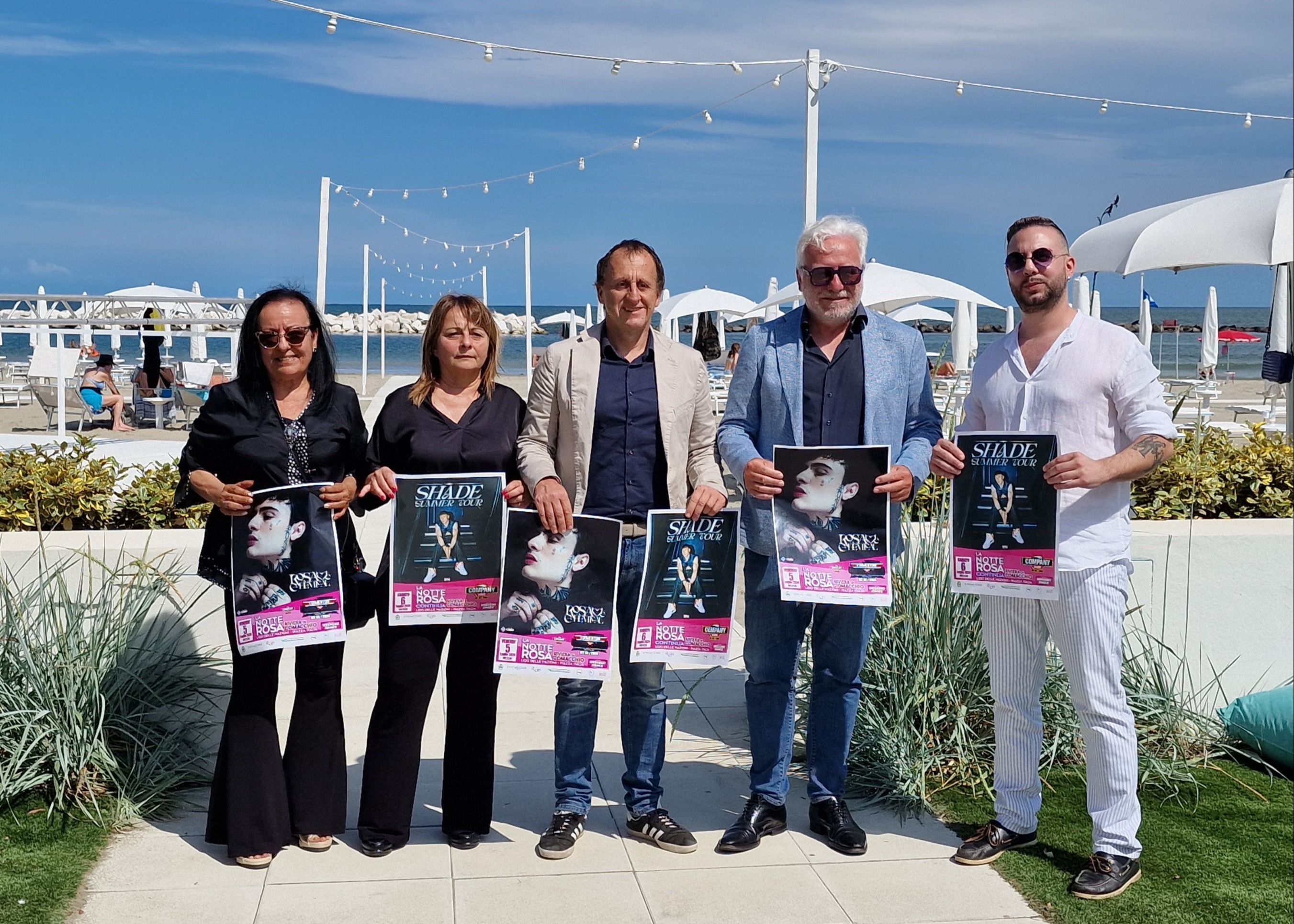 Presentata in conferenza stampa la Notte Rosa 2024: con Rosa Chemical e Shade  appuntamento il 5 e il 6 luglio al Lido delle Nazioni