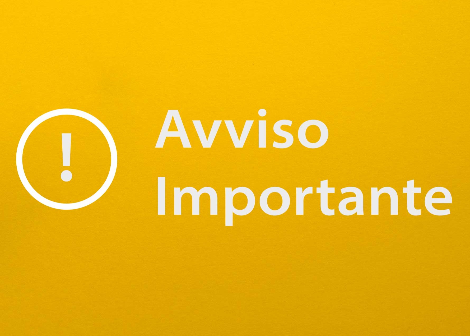 AVVISO : Modifiche alla circolazione