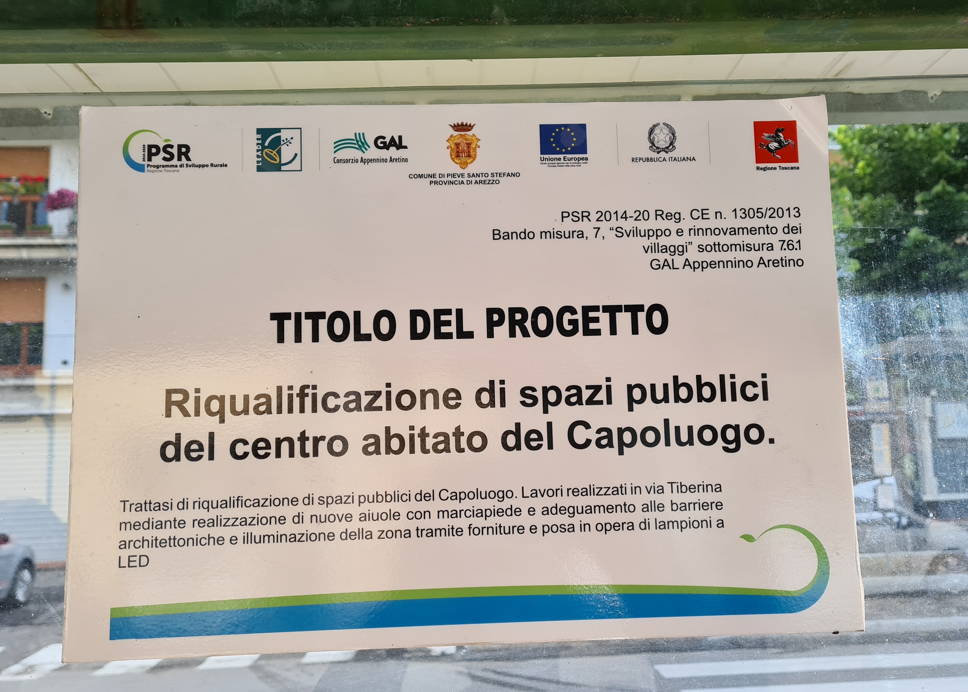 Riqualificazione di spazi pubblici del centro abitato del capoluogo