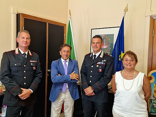 Luogotenente Folli - Sindaco Negri - Tenente Colonnello Treccani - Vicesindaco Tomasi