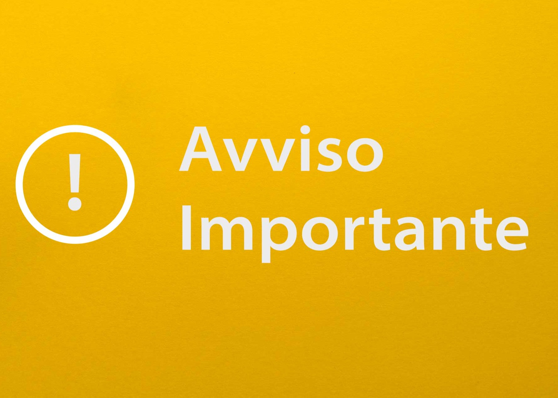 Avviso: temporanei provvedimenti alla circolazione stradale