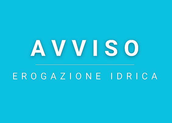Sospensione erogazione servizio idrico