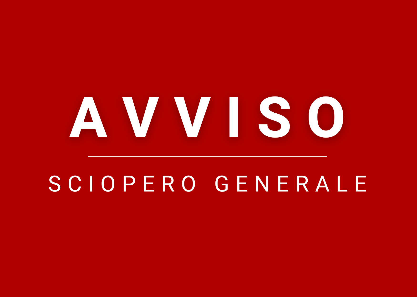 18 ottobre 2024, sciopero generale del personale di tutti i settori pubblici e privati
