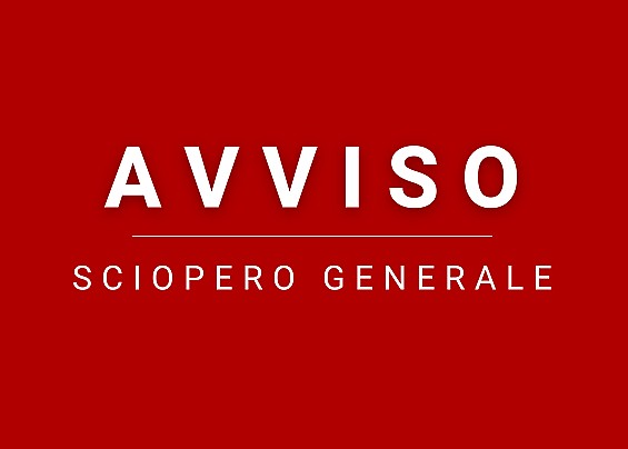 18 ottobre 2024, sciopero generale del personale di tutti i settori pubblici e privati