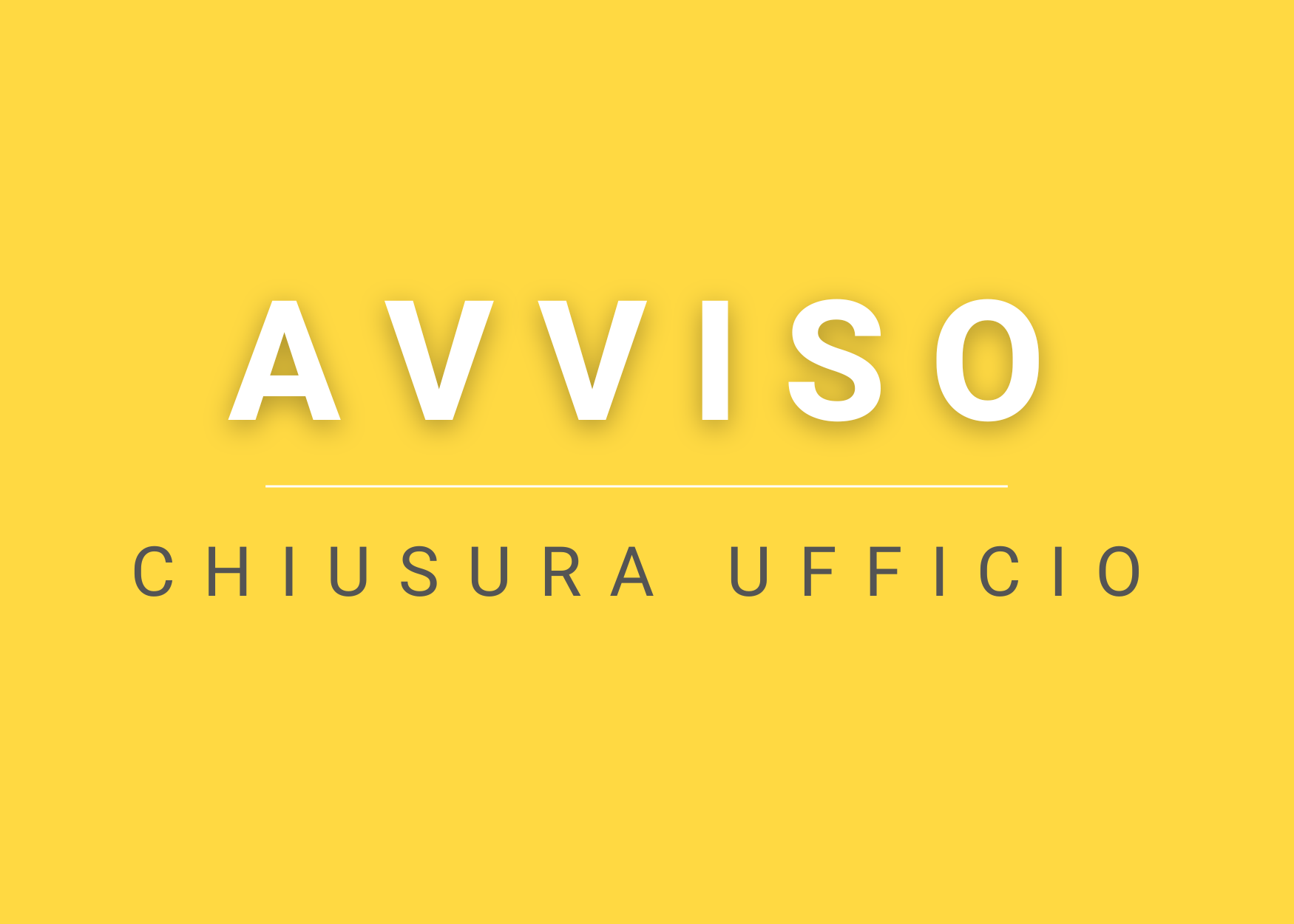 Avviso | Chiusura Ufficio Relazioni con il Pubblico (URP)