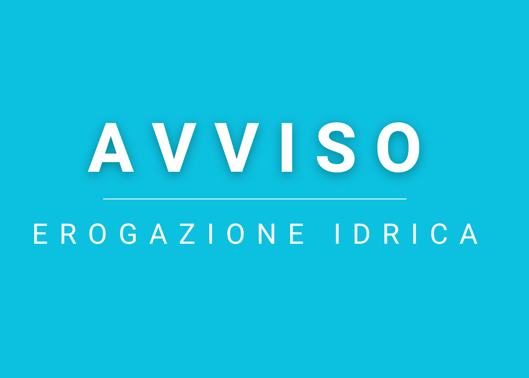 Lavaggi straordinari della rete idrica