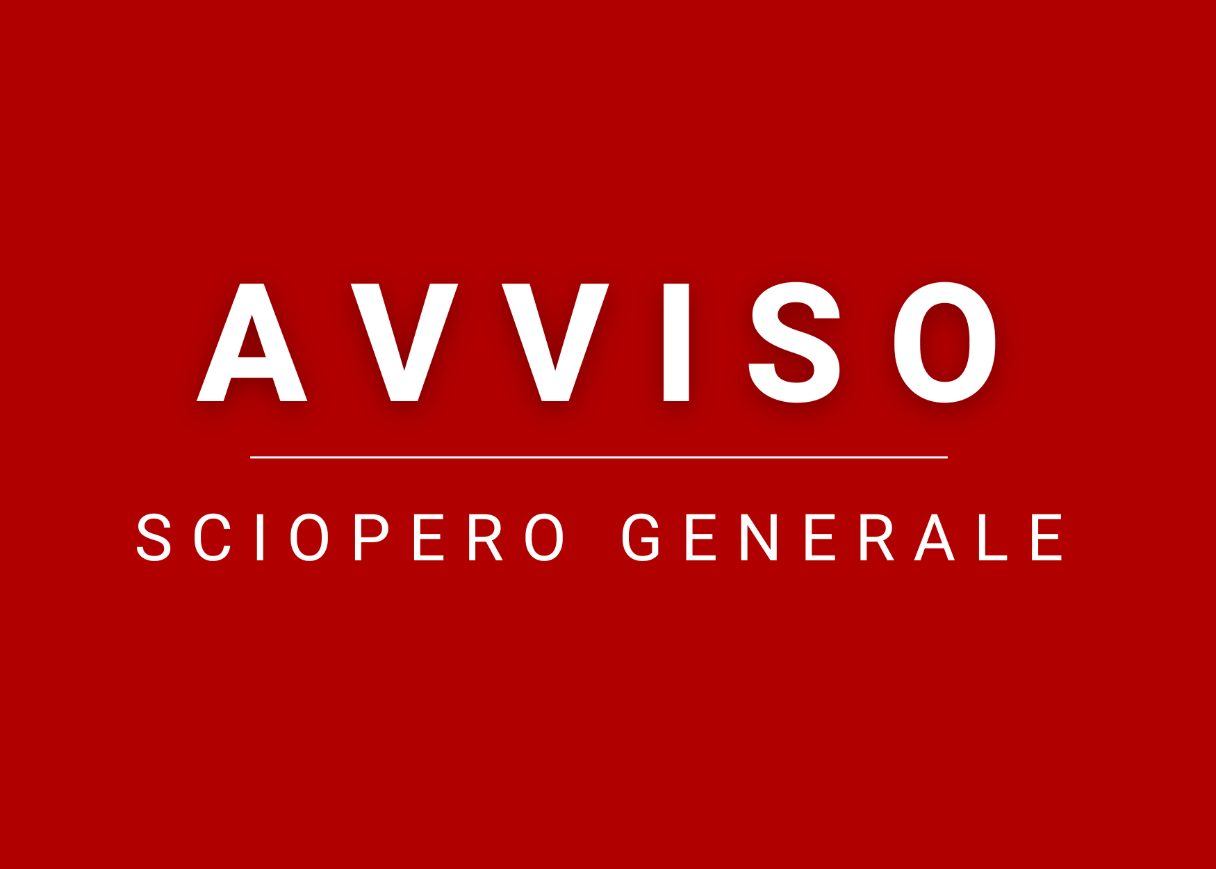 Giovedì 31 ottobre 2024, proclamazione sciopero del personale del pubblico impiego per l'intera giornata