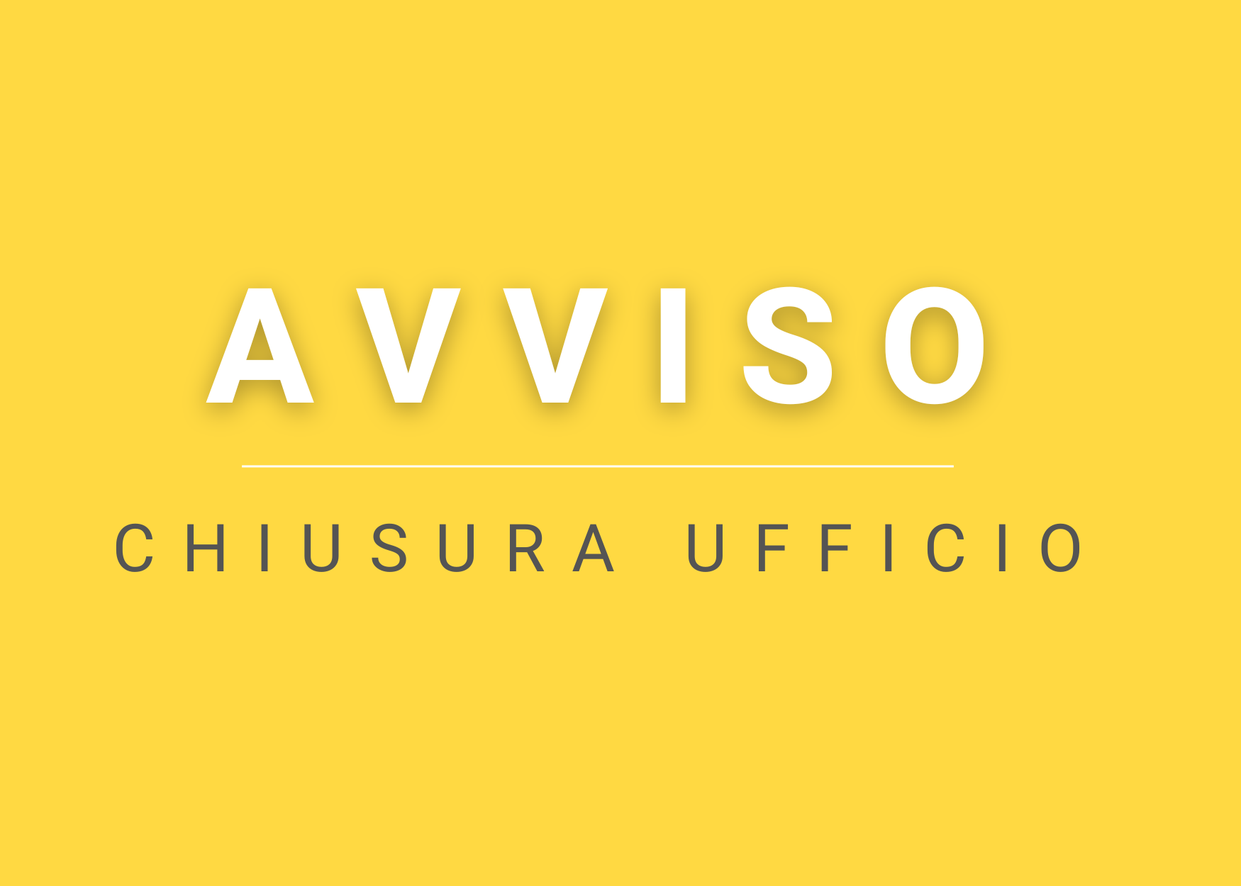 Avviso | Chiusura Ufficio Relazioni con il Pubblico (URP)