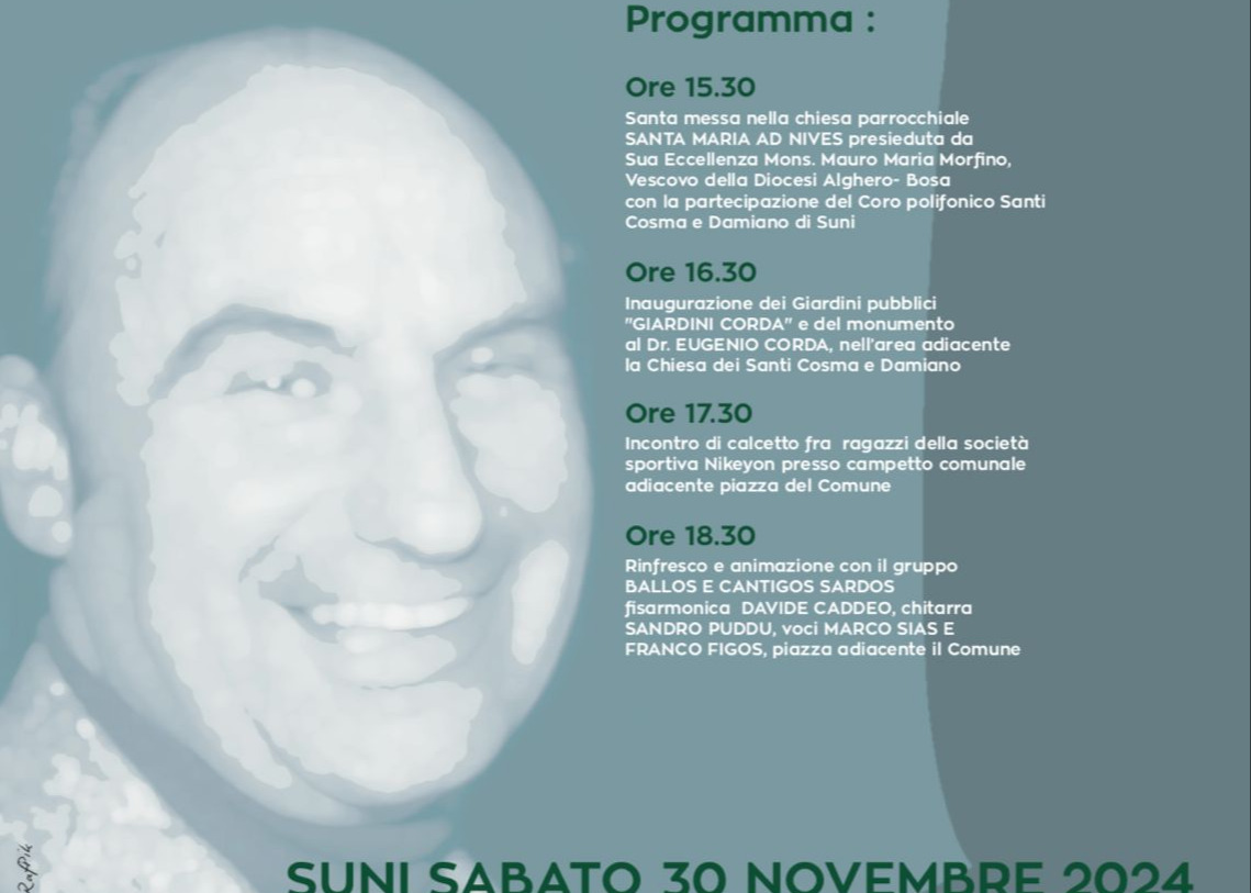 Intitolazione dei giardini comunali al Dott. Eugenio Corda
