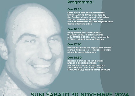 Intitolazione dei giardini comunali al Dott. Eugenio Corda