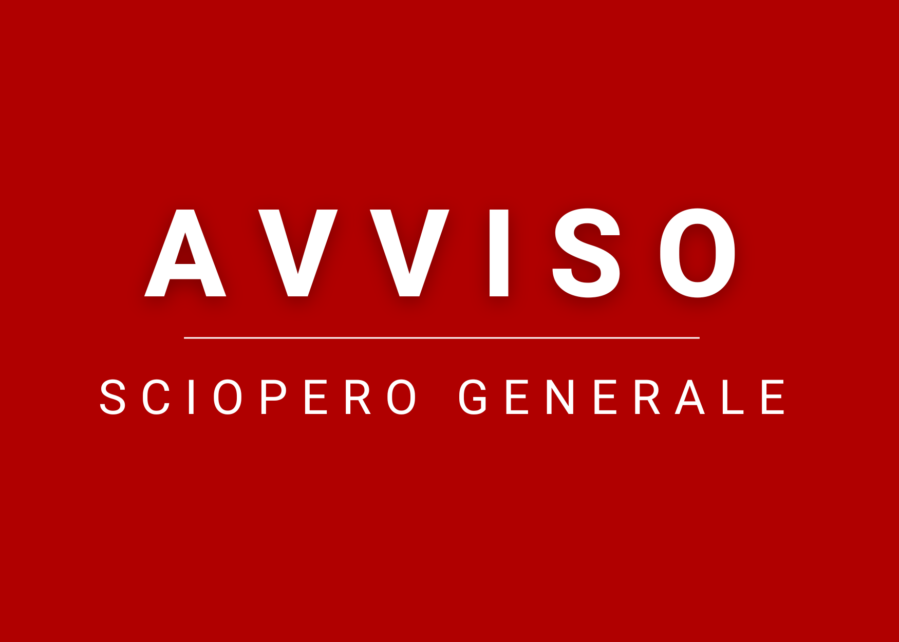 Sciopero generale il 13 dicembre 2024
