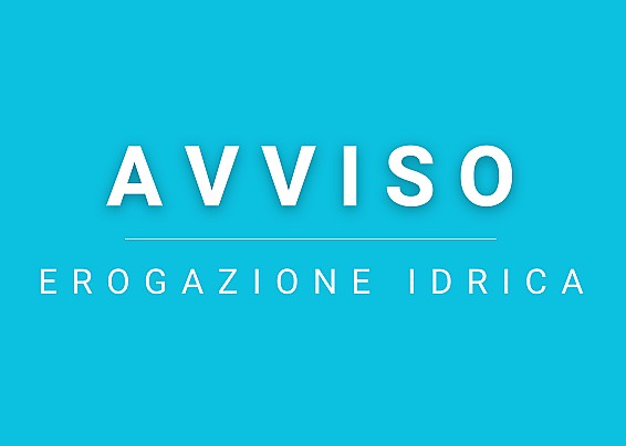 Avviso | Cali di pressione erogazione idrica