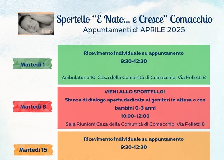 Sportello "É Nato... e Cresce" di Comacchio