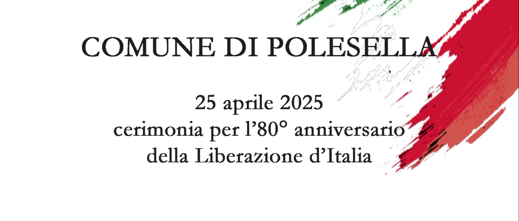 25 aprile 2025 - cerimonia per l'80° anniversario della Liberazione d'Italia