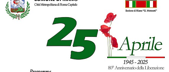 Riano festeggia gli 80 anni della Liberazione d’Italia