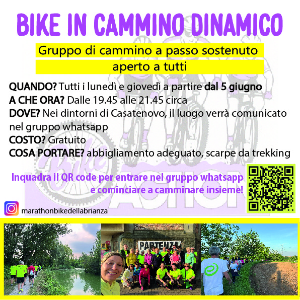 Bike in cammino dinamico