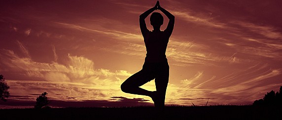 Yoga al tramonto