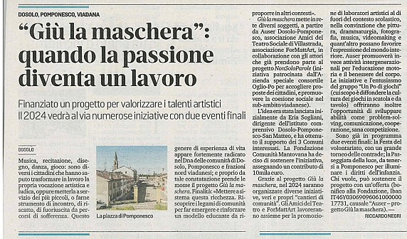 rassegna giù la mschera