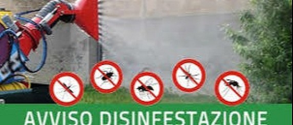 AVVISO DISINFESTAZIONE INSETTI