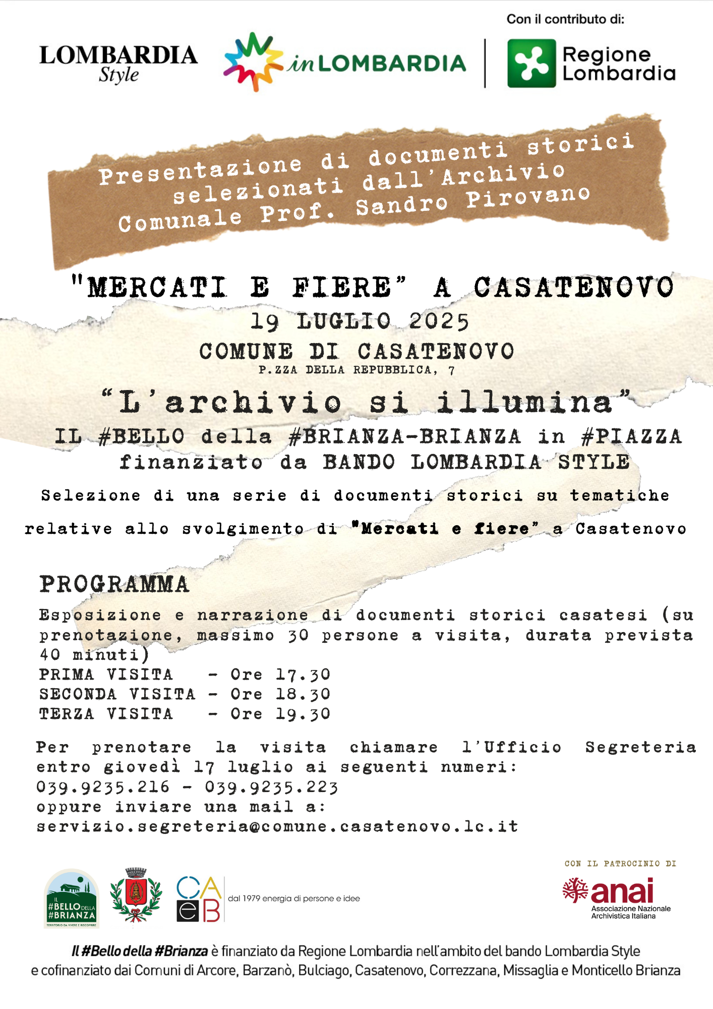 Apertura Archivio 19 luglio 2025