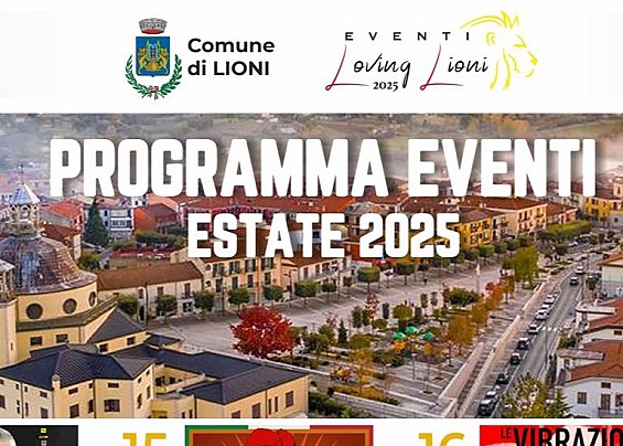 PROGRAMMA EVENTI ESTATE 2025