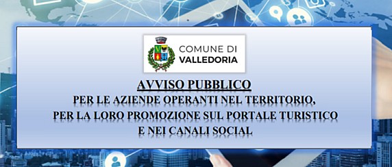 Promozione dei servizi turistici del territorio sul portale turistico e nei canali Social del Comune di Valledoria