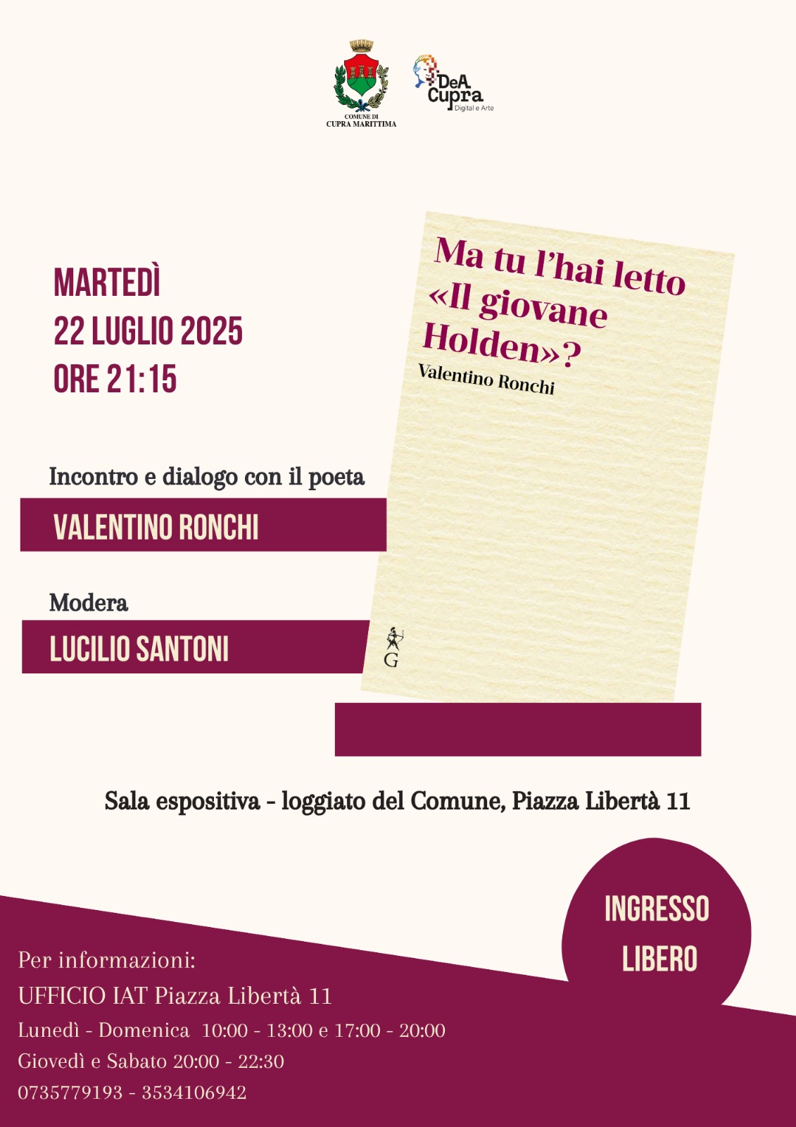 Presentazione Libro Ronchi