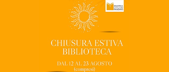 Chiusura estiva Biblioteca
