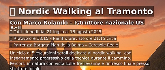 Nordic Walking al tramonto