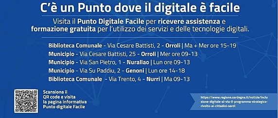Orari e contatti del Punto Digitale Facile