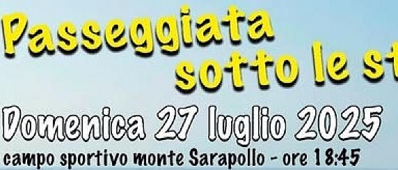 Passeggiata sotto le stelle a Sacrofano il 27 luglio