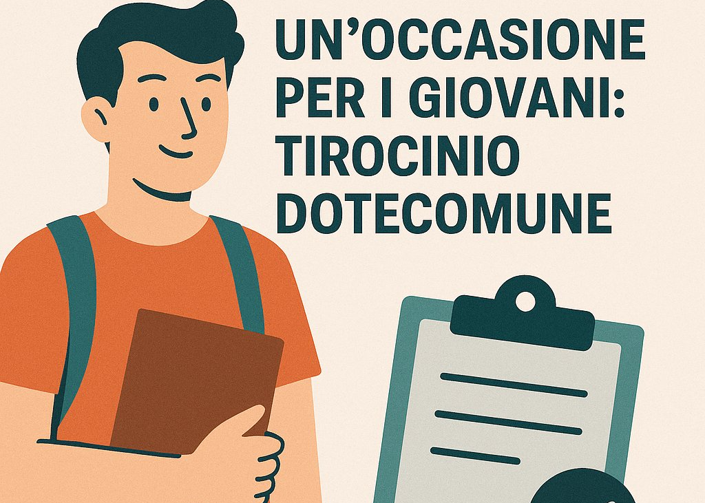Un’occasione per i giovani: tirocinio Dote Comune area LLPP