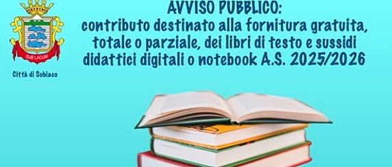 ⚠️ 𝐀𝐕𝐕𝐈𝐒𝐎 𝐏𝐔𝐁𝐁𝐋𝐈𝐂𝐎: 𝐟𝐨𝐫𝐧𝐢𝐭𝐮𝐫𝐚 𝐠𝐫𝐚𝐭𝐮𝐢𝐭𝐚, 𝐭𝐨𝐭𝐚𝐥𝐞 𝐨 𝐩𝐚𝐫𝐳𝐢𝐚𝐥𝐞, 𝐝𝐞𝐢 𝐥𝐢𝐛𝐫𝐢 𝐝𝐢 𝐭𝐞𝐬𝐭𝐨 𝐞 𝐬𝐮𝐬𝐬𝐢𝐝𝐢 𝐝𝐢𝐝𝐚𝐭𝐭𝐢𝐜𝐢 𝐝𝐢𝐠𝐢𝐭𝐚𝐥𝐢 𝐀.𝐒. 𝟐𝟎𝟐𝟓/𝟐𝟎𝟐𝟔 📚