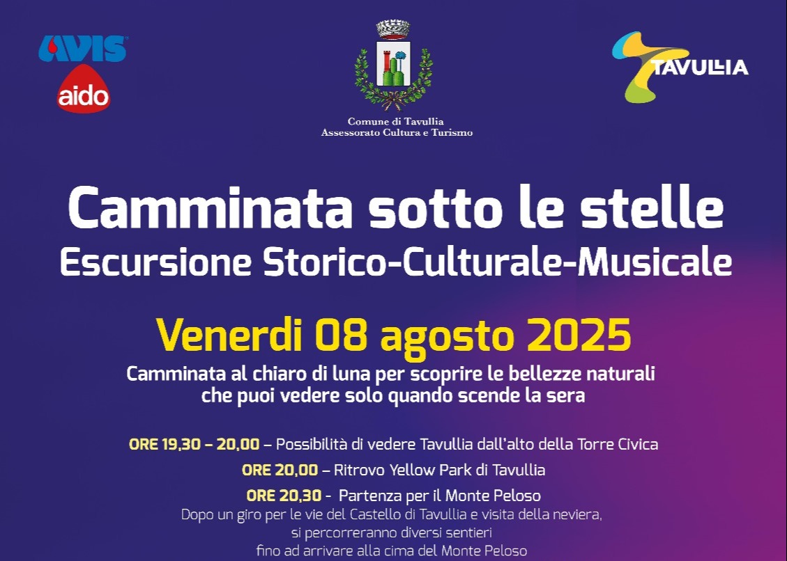 CAMMINATA SOTTO LE STELLE