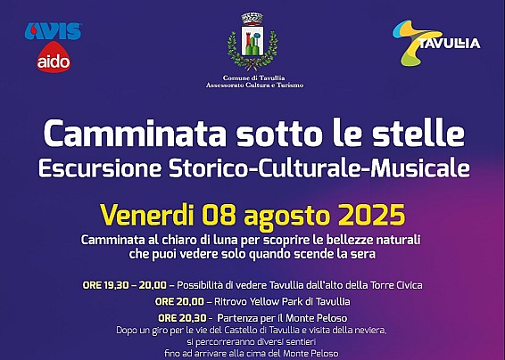 CAMMINATA SOTTO LE STELLE