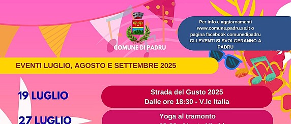 Eventi estivi 2025