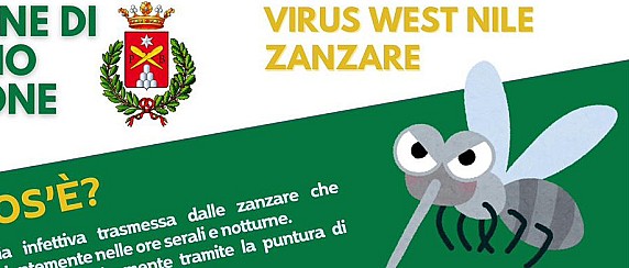 INTERVENTO DI DISINFESTAZIONE LARVICIDA E ADULTICIDA CONTRO LE ZANZARE PROGRAMMATA IL 6 AGOSTO 2025 DALLE ORE 23:00 SU TUTTO IL TERRITORIO COMUNALE