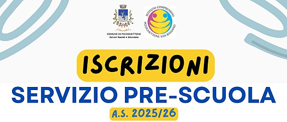 Apertura iscrizioni pre-scuola a.s. 2025-2026