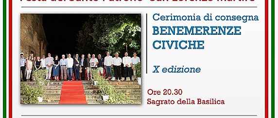 Cerimonia di consegna della Benemerenze Civiche