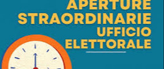 AVVISO - ELEZIONI REGIONALI 28-29 SETTEMBRE 2025 Orari di apertura dell’ufficio elettorale