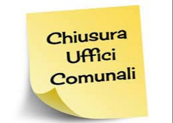 AVVISO CHIUSURA UFFICI COMUNALI