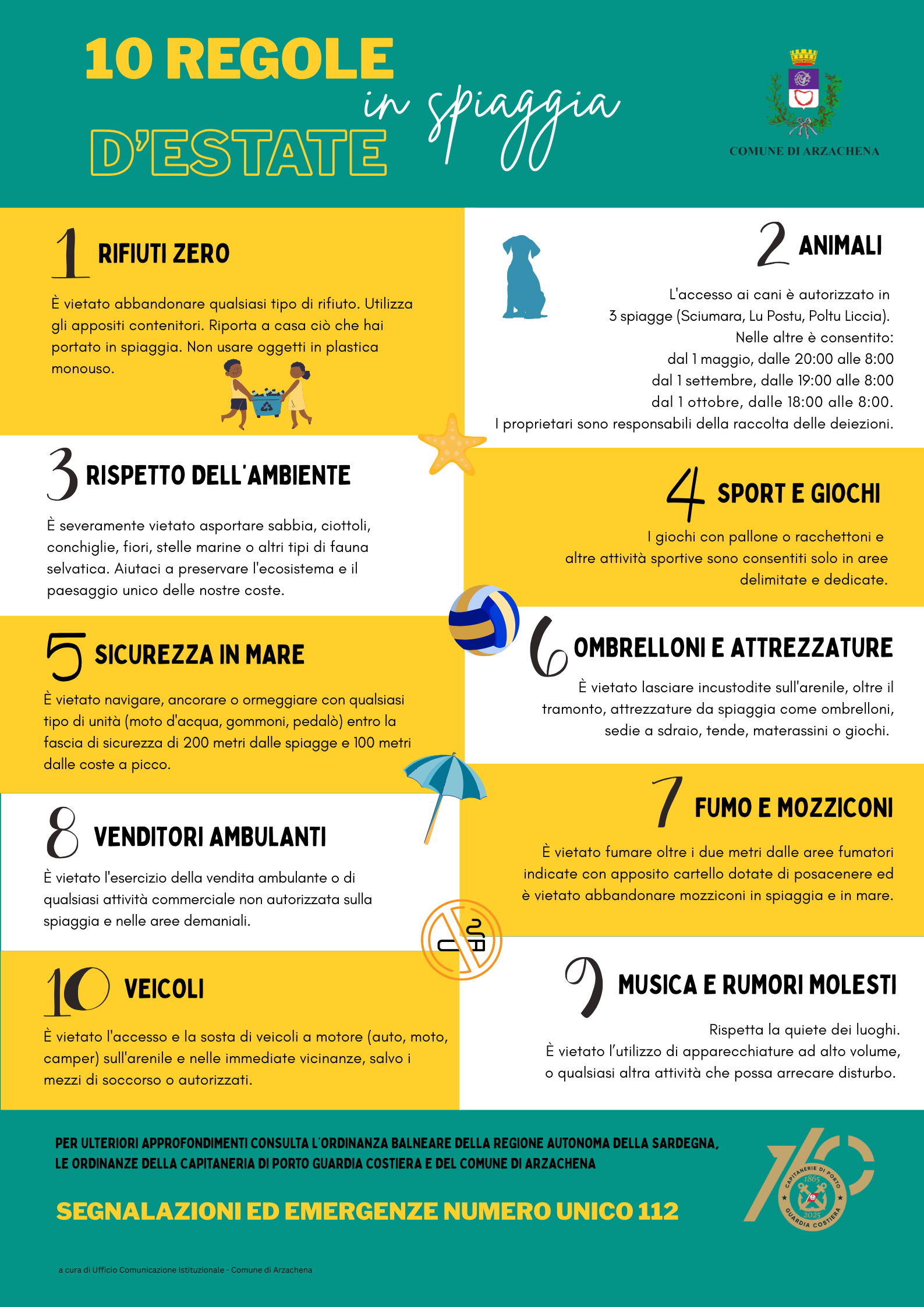 10_regole_in_spiaggia_comunicazione_Comune_di_Arzachena_ITA