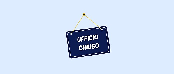 Chiusura estiva Sportello CUP