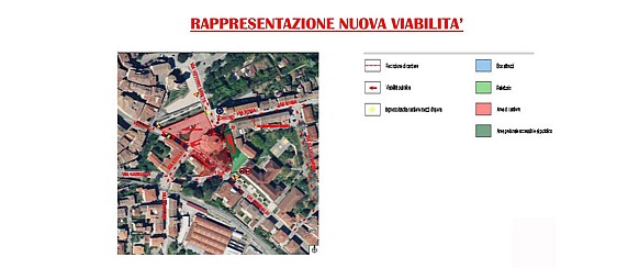 Modifica della viabilità per avanzamento dei lavori in Piazza Mazzini