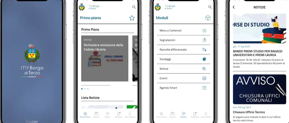 È ATTIVA LA NUOVA APPLICAZIONE DEL COMUNE DI BORGO DI TERZO