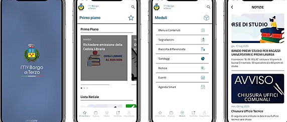 È ATTIVA LA NUOVA APPLICAZIONE DEL COMUNE DI BORGO DI TERZO
