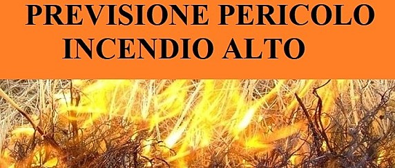 Bollettino di pericolo di incendio “alto” per Giovedì 7 Agosto 2025